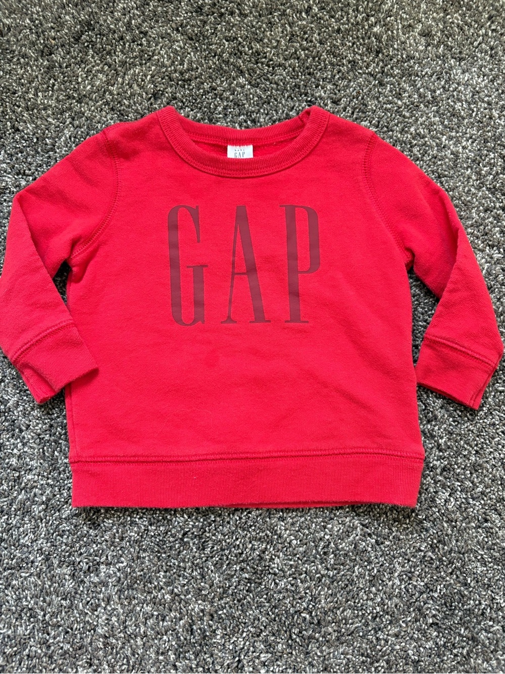 GAP Kids Bright Red Logo Sweatshirt